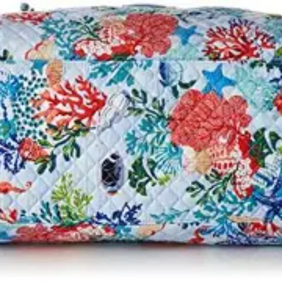 Vera Bradley Retired 2019 SHORE THING Iconic Weekender Organizer Travel Bag~EUC! - Picture 5 of 7